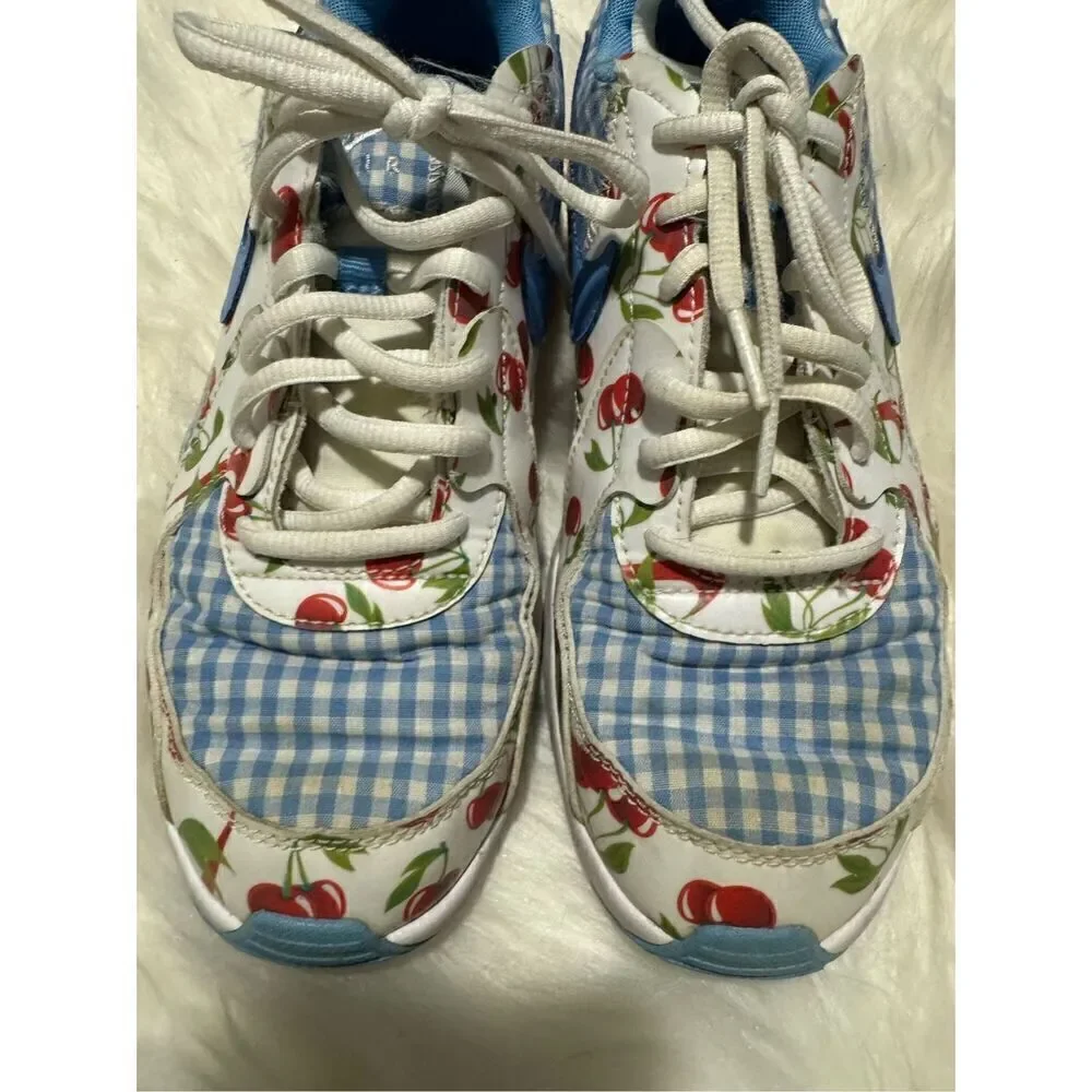 Nike Air Max Excee picnic plaid cherry blue white 4.5y